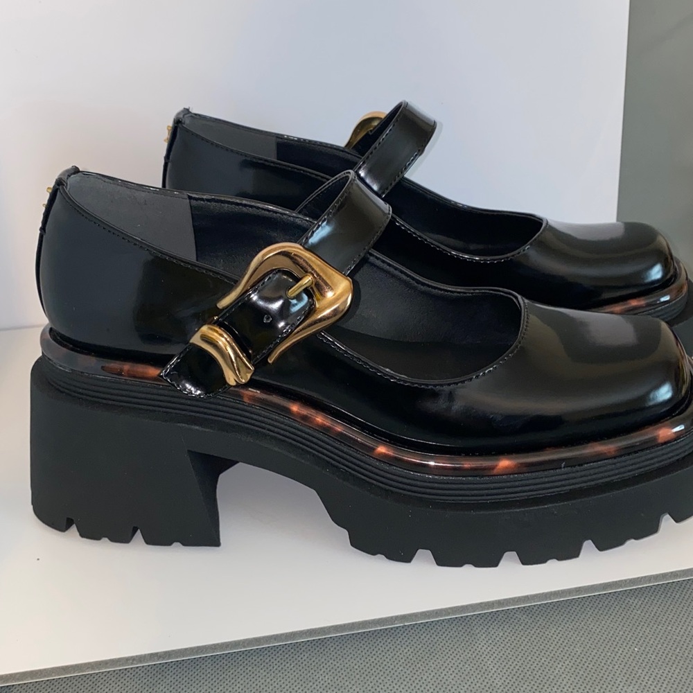Circus NY by Sam Edelman Nellie Mary Jane Lug Size 8M Chunky Style New In Box - Picture 2 of 8